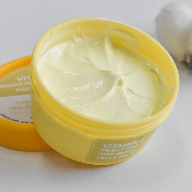 

Vitamin C Whitening shrink pores clay mud mask peel off facial facemask Moisturizing free sample