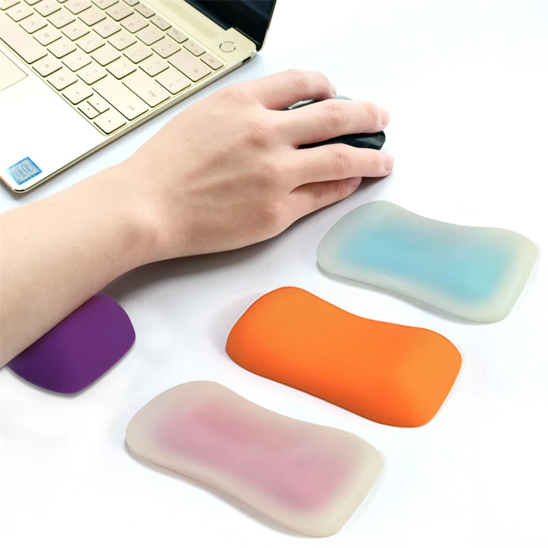 

High quality and comfortable keyboard wrist rest gel mouse pad wrist rest support cushion mouse wrist rest silicone pad, Pink/blue/gray/navy blue