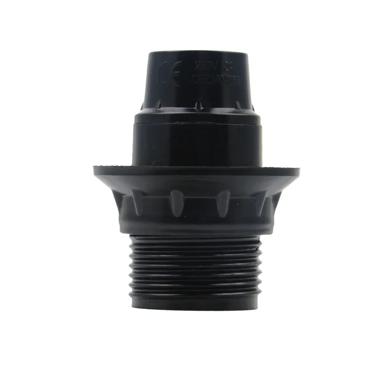 

E14 aluminum covered bakelite light bulb lamp base holder Self locking half tooth screw lampholder