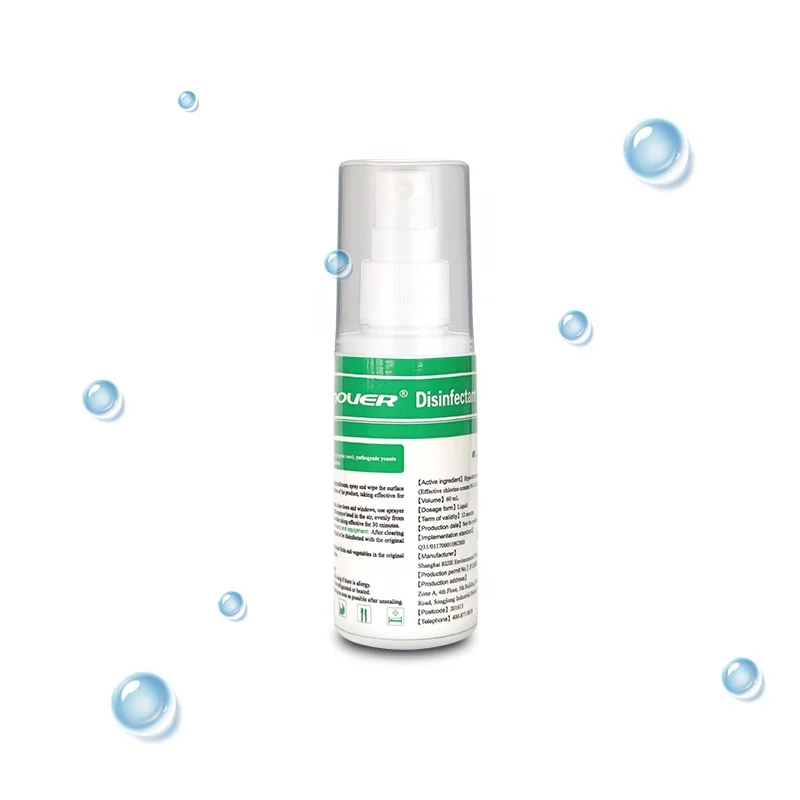 
Travel Size Alcohol-free Anti Fungal Spray Antibacterial Disinfectant Spray 60ml Other Household Chemicals Eco-friendly Stocked 