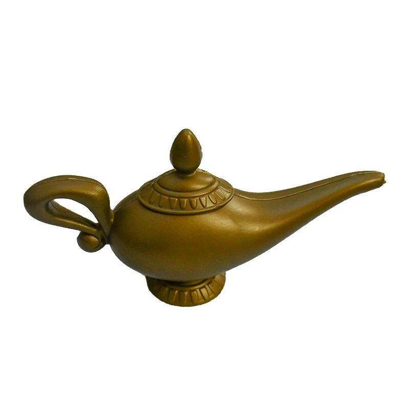 Aladdin's Arabian Fantasy Genie Lamp Bottle Key Chain Iridescent Translucent 