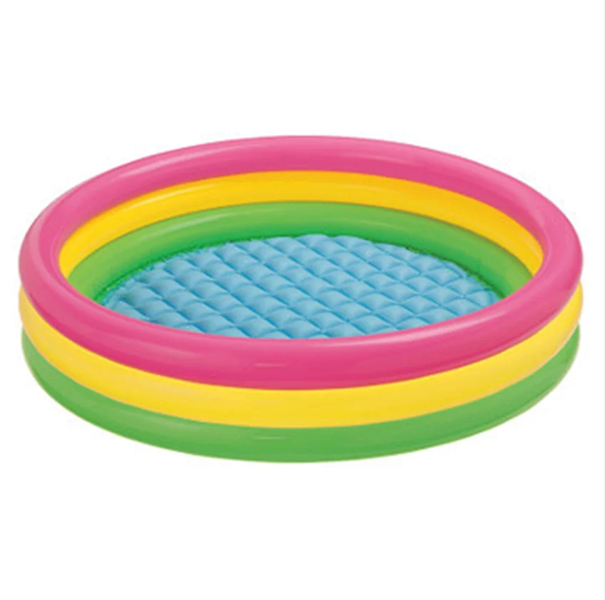 

Intex 58924 3 ring sunset glow swimming pool inflatable swimming pool