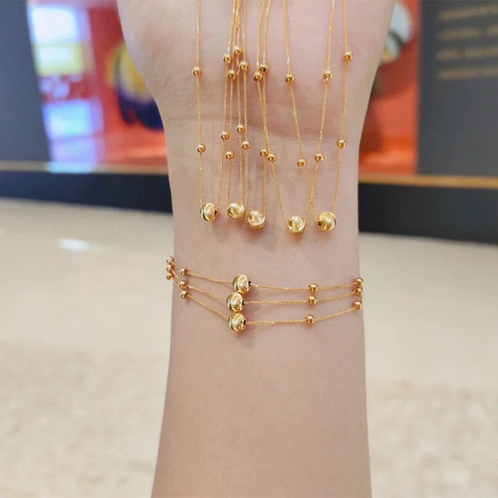 

Dainty Au 750 Real Solid 18K Gold Jewelry Bracelets For Women