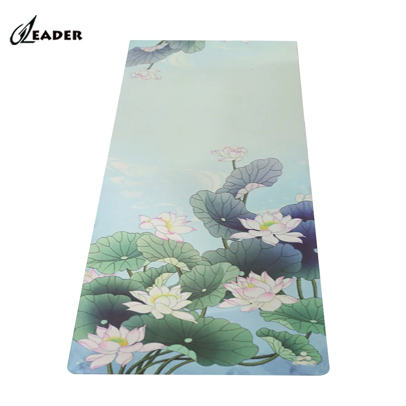 

ODM OEM Natur Sued Camouflage Rubber Vegan Microfiber Suede Folding Multi Color Customized Logo Yoga Mat 4 mm With Logo