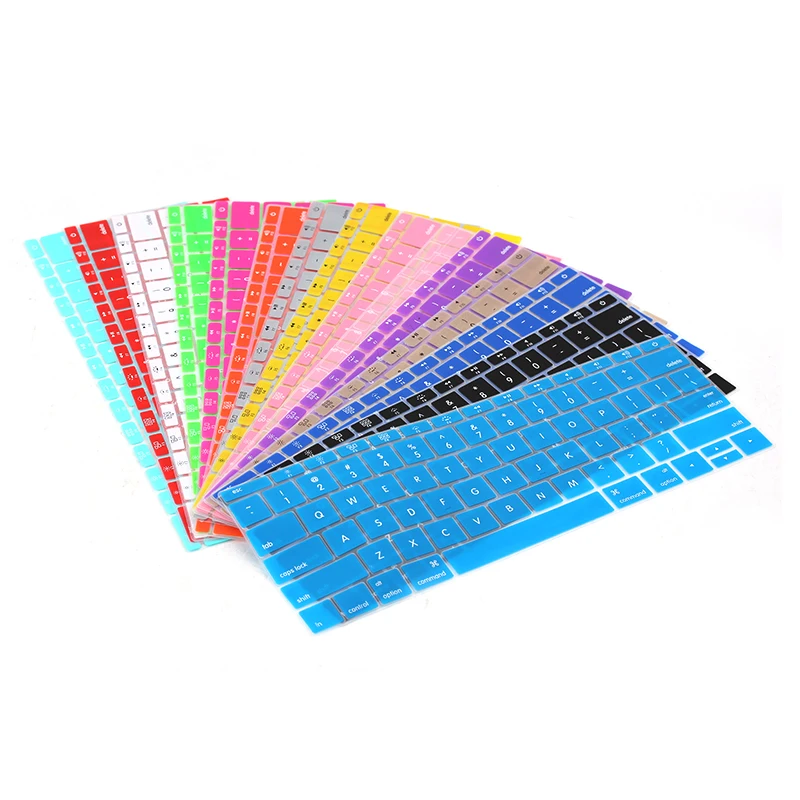 

US English Keyboard Skin for Macbook Pro 13 15 2018 2019 Keyboard Cover A1989 A1990 Silicon Waterproof Keyboard Film Skin