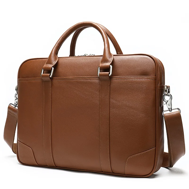 

ODM OEM 8988 Vintage Genuine Leather Business Tote Work Laptop Bags office man designer bag men's briefcase for men handbags