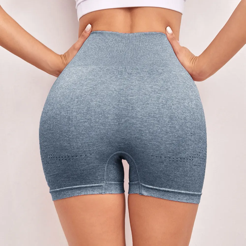 

Fashion New Style Wholesale Women Solid Color High Waist Tiktok Leggings Sports Running Workout Yoga Gym Shorts
