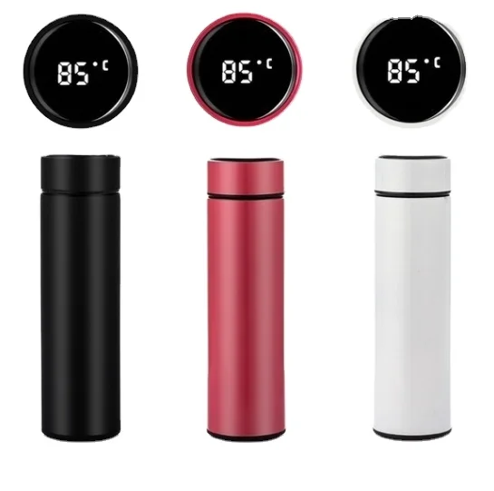 

Double Wall Insulated Vacuum Flask Water Thermal Bottle Mug Smart Stainless Steel with LCD Touch Screen Coffee Travel Outdoor