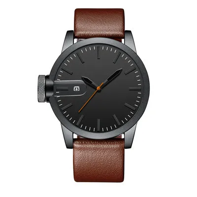 

Custom fashion quartz watches modern stainless steel watch men quartz luxury business sport leather travel watches for men
