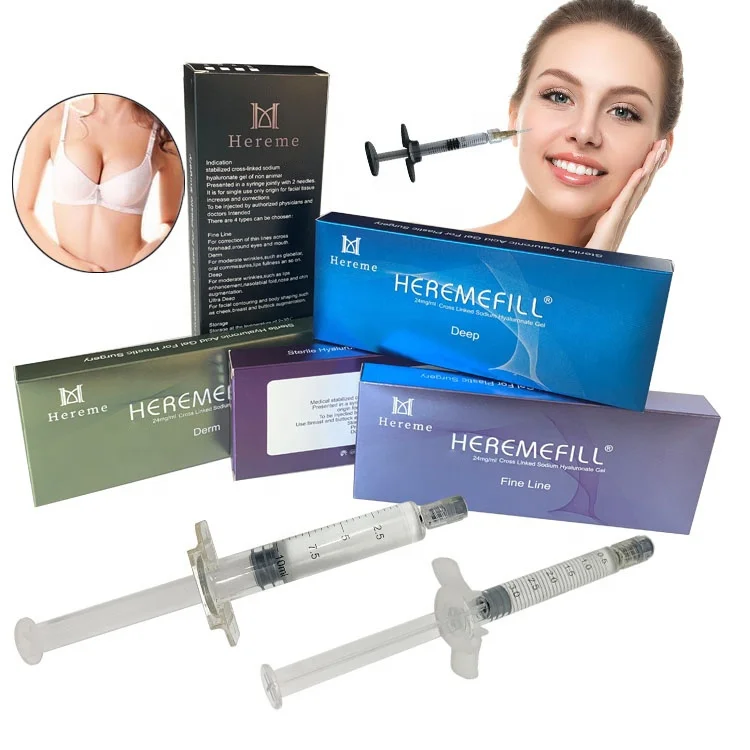 

20ml hyaluronic acid dermal filler injections to increase breast/buttock size, Transparent gel