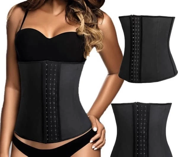 

New Design Latex Logo Slim Abdominal Belt High Compression Private Label Waist Trainer, Black