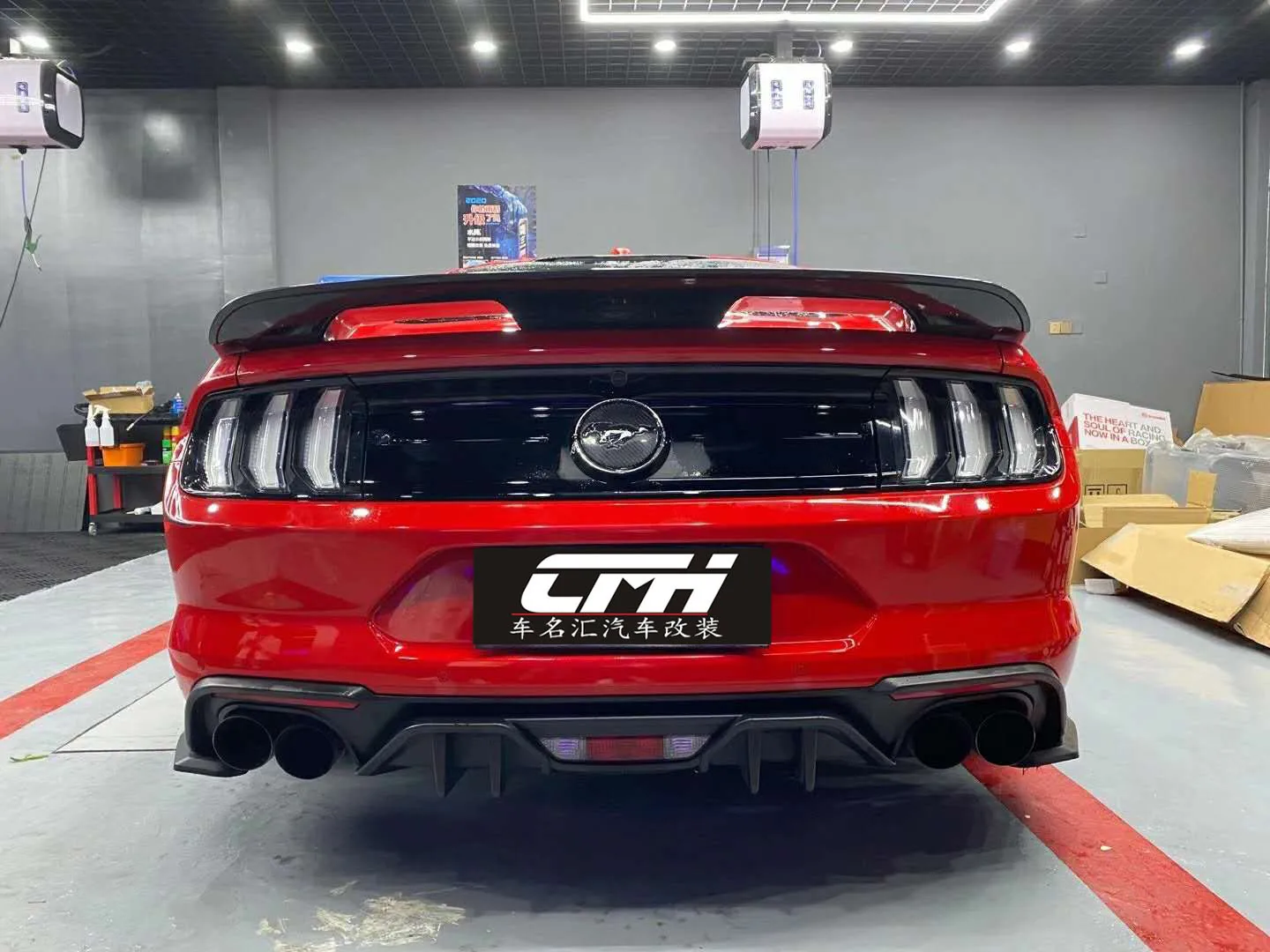Spoiler Car Carbon Fiber Rear Spoiler Trunk Tail Wing For Ford Mustang