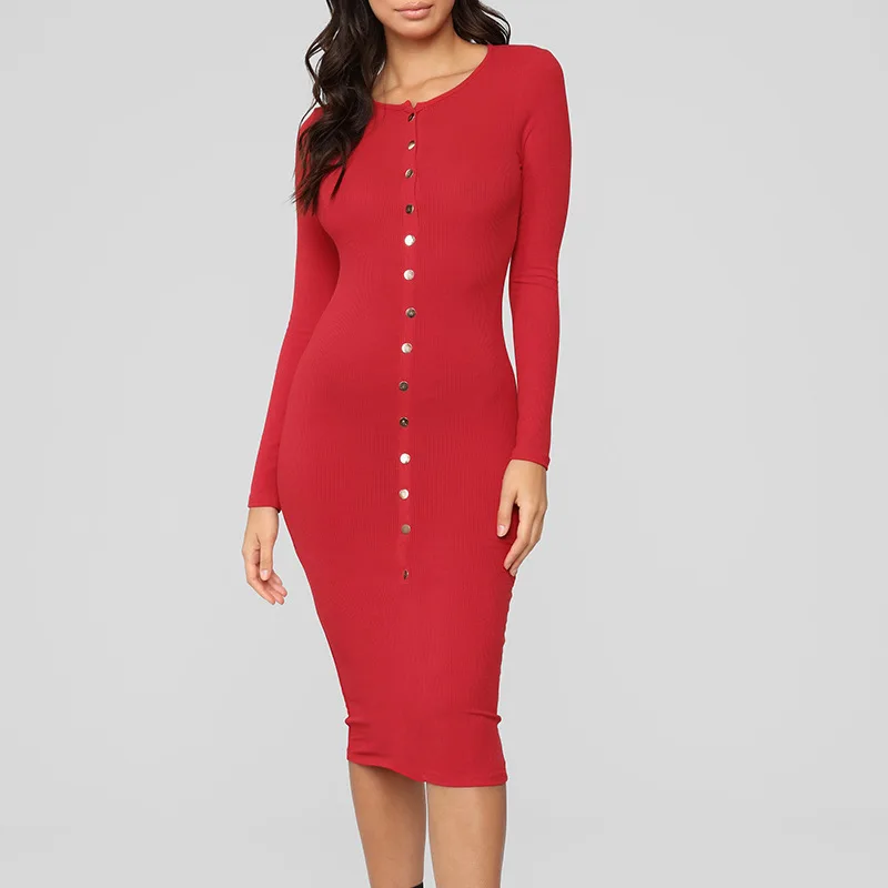 

High Quality Casual Sexy Bodycon Formal Ladies Fashion Dress