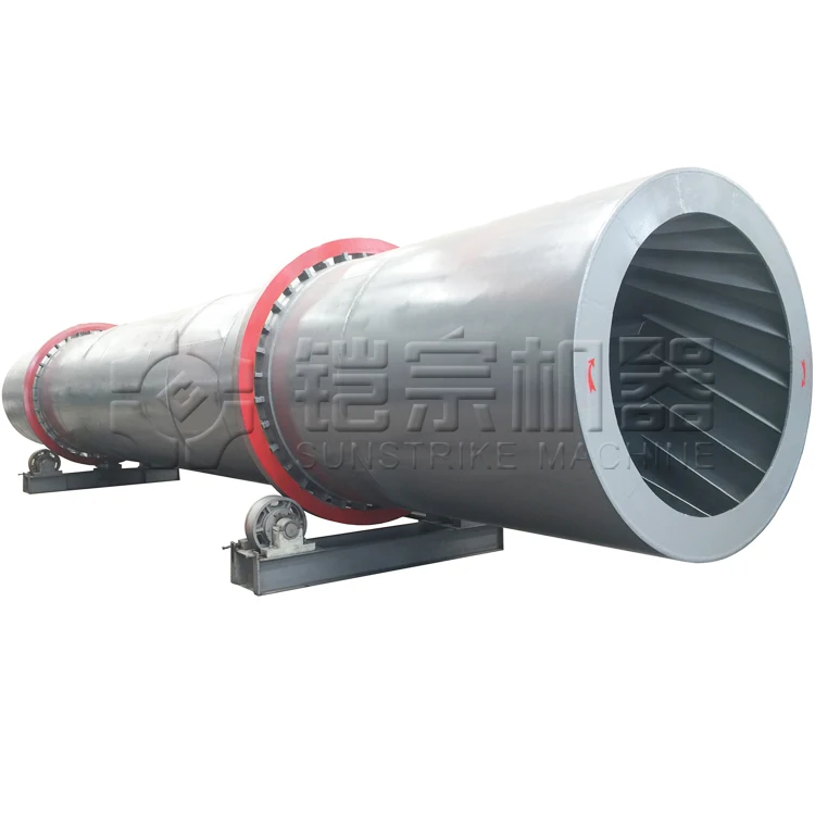 
River Sand Coal Cassava Chips Drying Machine Sludge Rotary Dryer 