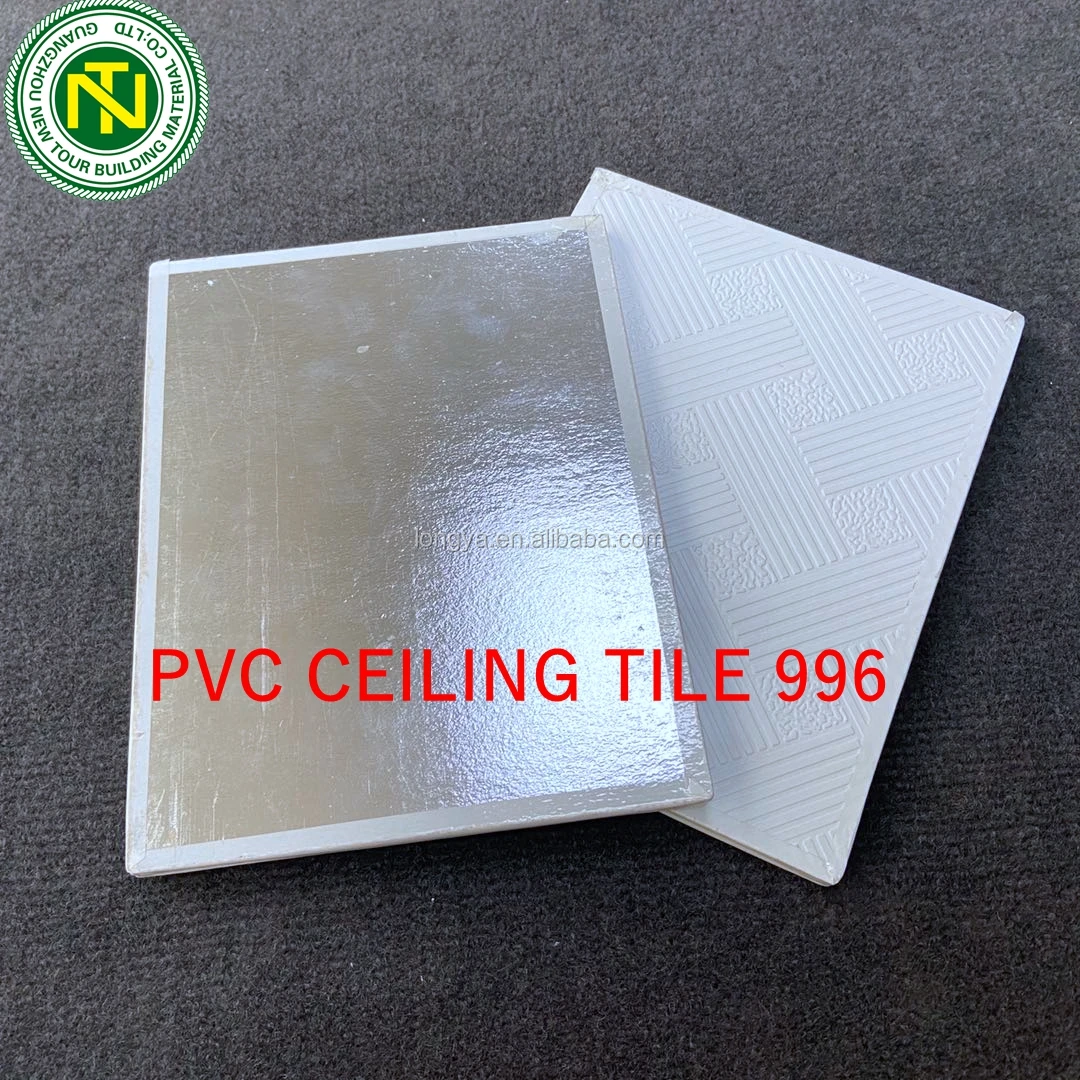 PVC Gypsum Ceiling Tiles office Ceilings 595X595 mm Ceiling Board