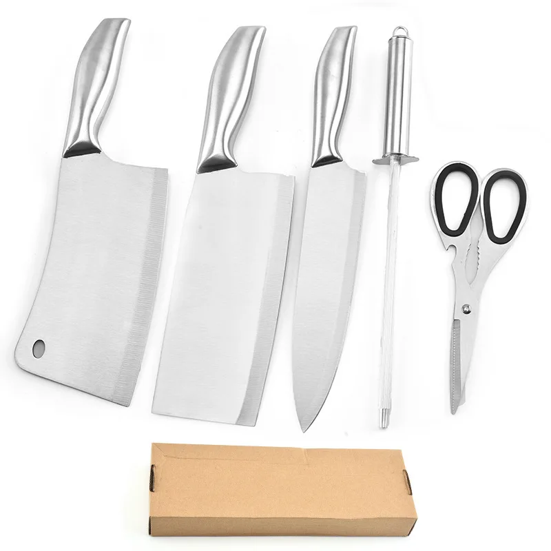

Kitchen stainless steel kitchen knife six-piece set household gift knife set