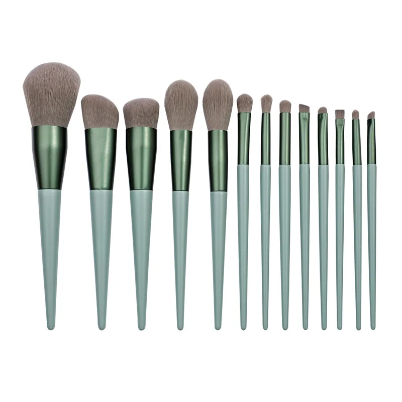 

12 Pcs Professional Beauty tool Cosmetic Brush kit wholesale custom makeup brushes private label, 2 color options