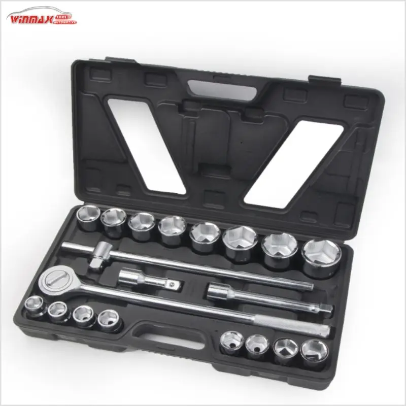 

Local stock in America! Winmax 21pcs 3/4 drive crv mechanics hex bit socket set for truck