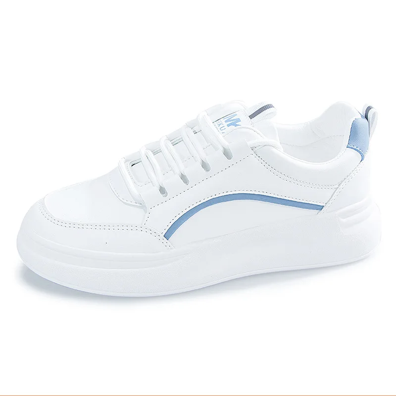 

2021 trendy shoes new white shoes female Korean version of the thick-soled casual all-match student ins board shoes, Picture