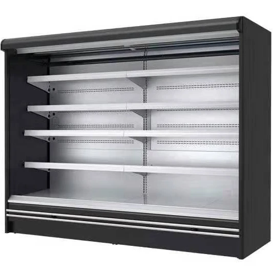 
Europe Standard Vegetable Fruit Refrigerator Showcase Used Open Chiller for Soft Drink Factory Direct Sale 