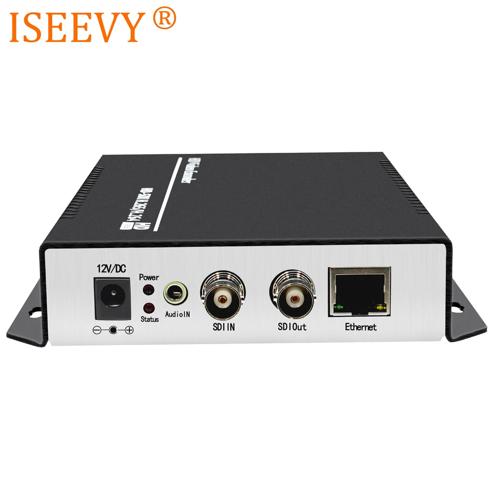 

ISEEVY H.265 H.264 SDI Video Encoder for IPTV Live Stream Broadcast support RTMP RTSP UDP HTTP and Facebook YouTube WOWZA