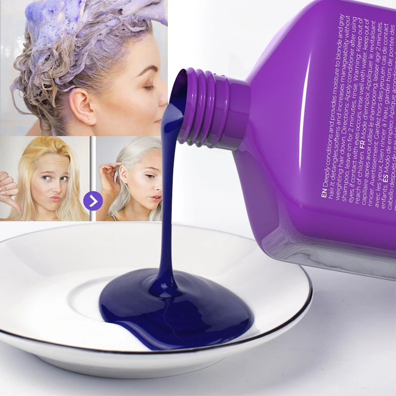 

Beamarry No Yellow Shampoo Purple Shampoo Silver Shampoo for Blonde Hair