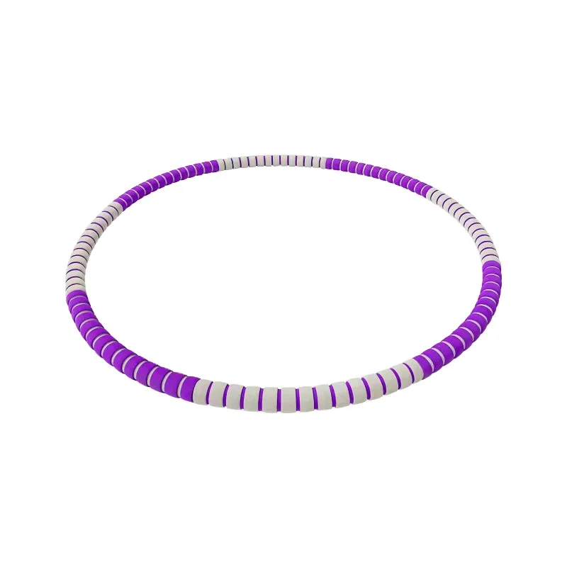 

Foam Padded Fitness Hoola Ring Detachable Weighted Exercise Hoop For Adult And Kids 6 Section, Purple,blue,red,green or customized