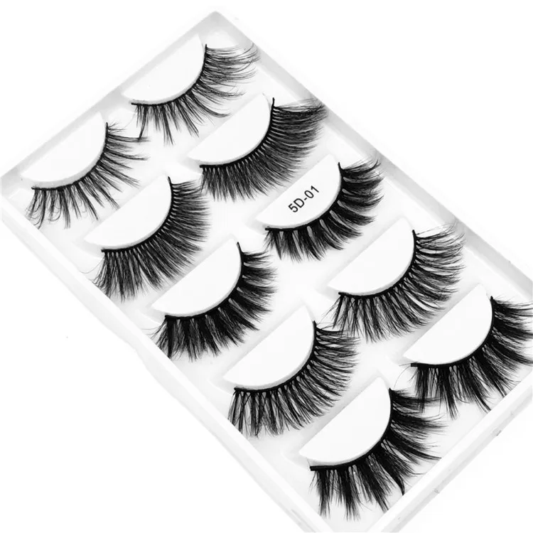 

Much Popular Lashes 5D Faux Mink Eyelashes Wholesale Supplier Laser Box 5 pair lashes