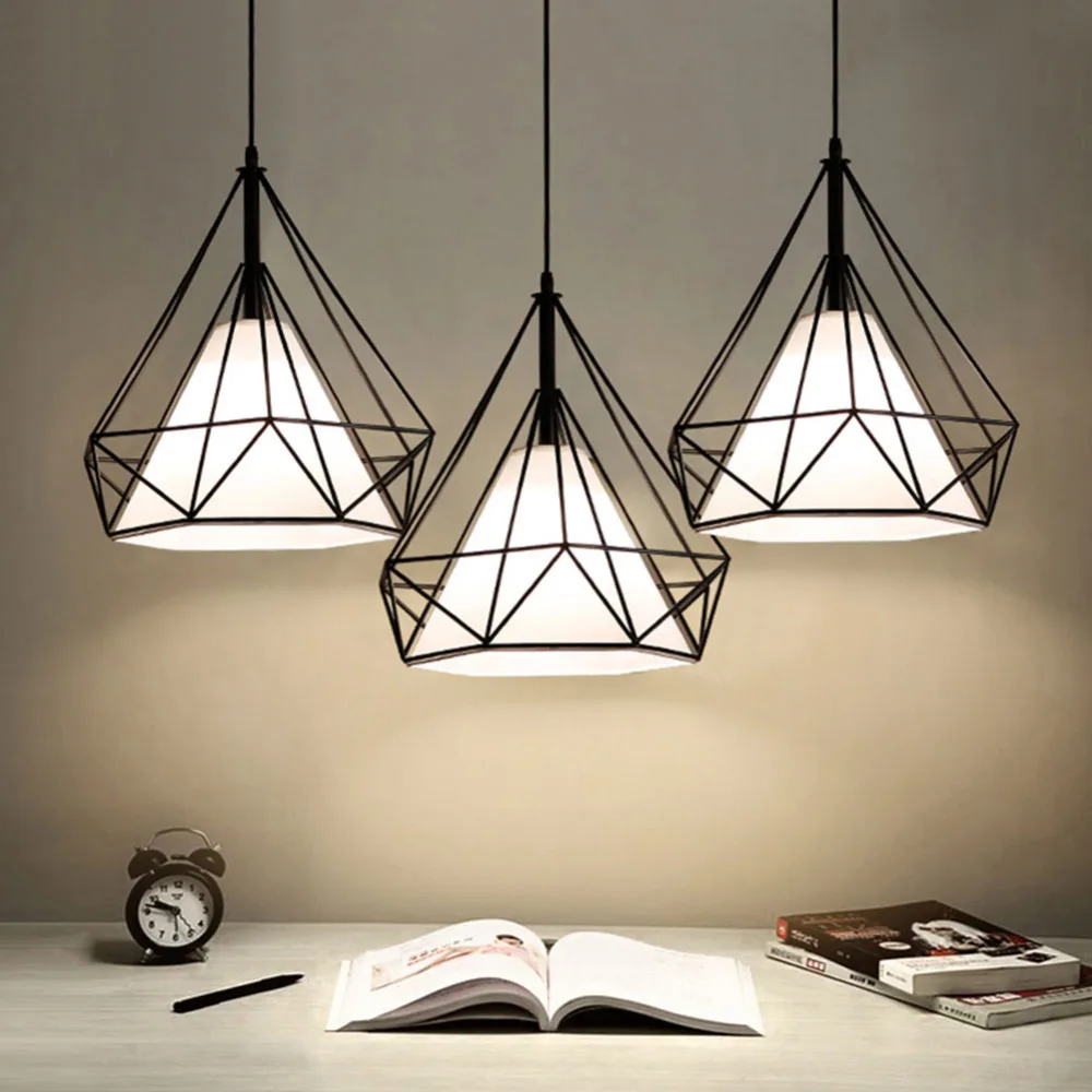 Подвесной светильник в стиле лофт Nordic Modern Brief Iron Pendant Light E27 Home Decorative Lighting Fixture - Bu