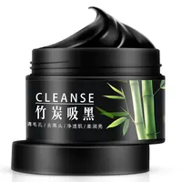 

Wholesale Private Label Bamboo Charcoal Black Clay Face Mask Facial Cleansing oil control Facial Extract Mud Mask