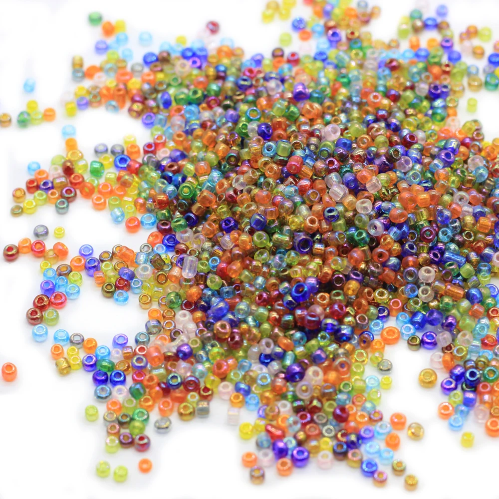 

Wholesale 450g Mini Mix Color Waist Glass Beads For Jewelry Making, Same as photo