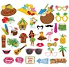 Kids Happy Birthday party Decoration Hawaii Luau Party Photo Booth Props