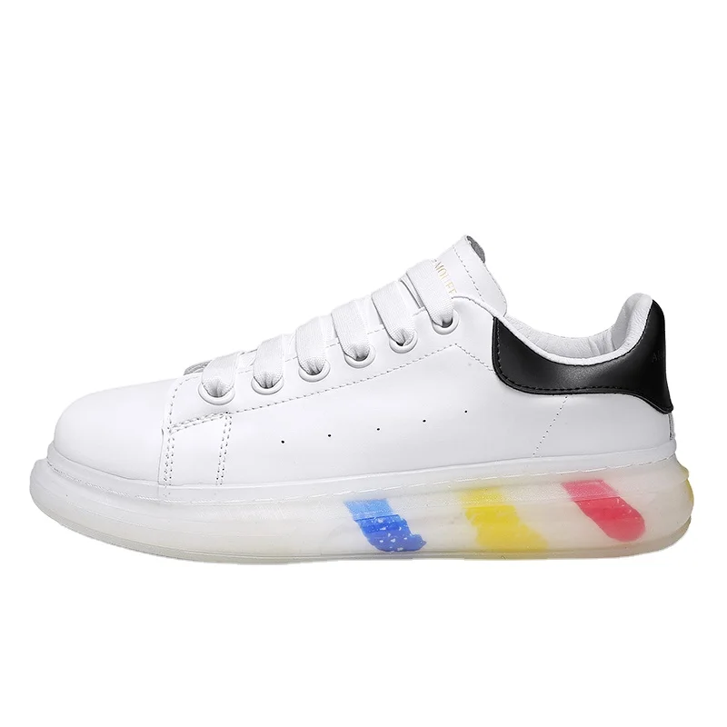 

2021 NEW MICROFIBER UPPER RUB OUTSOLE Thick trend fashion casual white shoes lover SNEAKER MAKE IN CHINA GOOD QUALITY casual shoes, 2 color