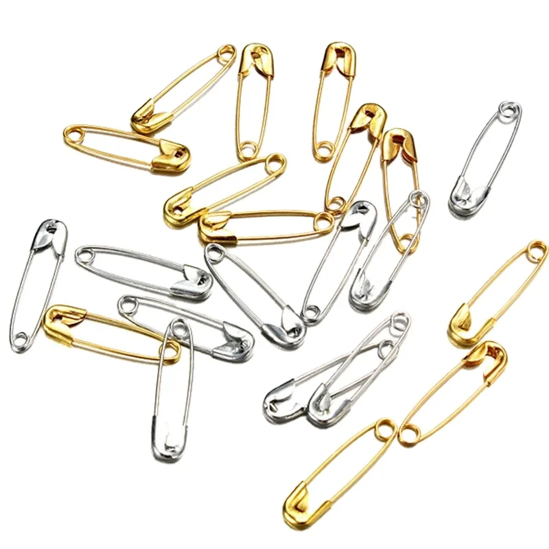 

Hot sale best quality free sample safety pin for decoration, Nickel, gold, black, etc