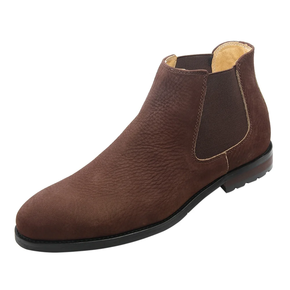 

Italian stylish men boots ankle boots premium velvet leather casual boots