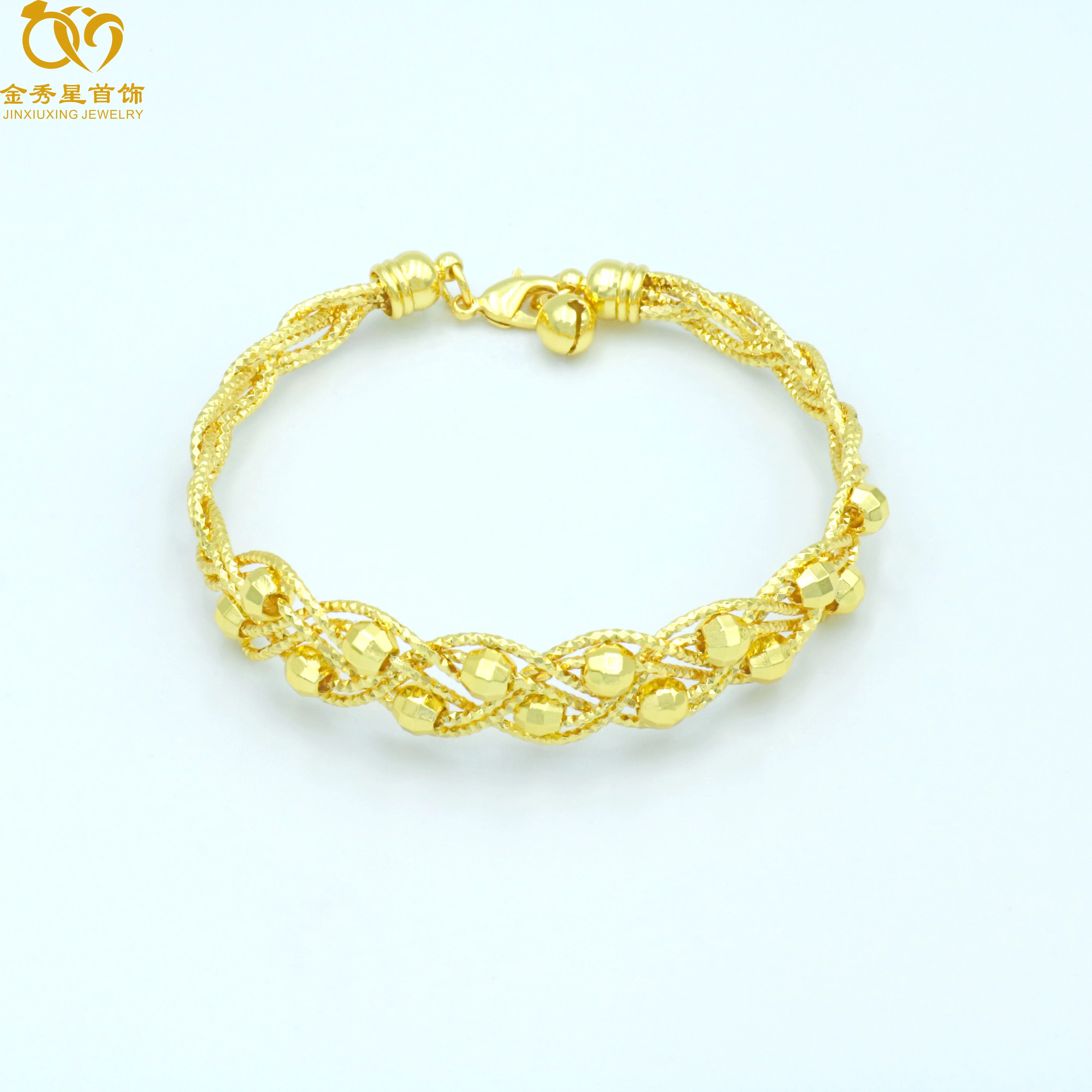 

JinXiuXing 24k gold jewelry wholesale fashion women bangles and bracelets gold plated bangles, Gold color