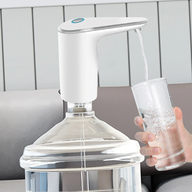 Portable Mini Electric Barrel Water Dispenser USB Power Source Rechargeable Bottle Drinking Pump for Outdoor Car Use Type Cold