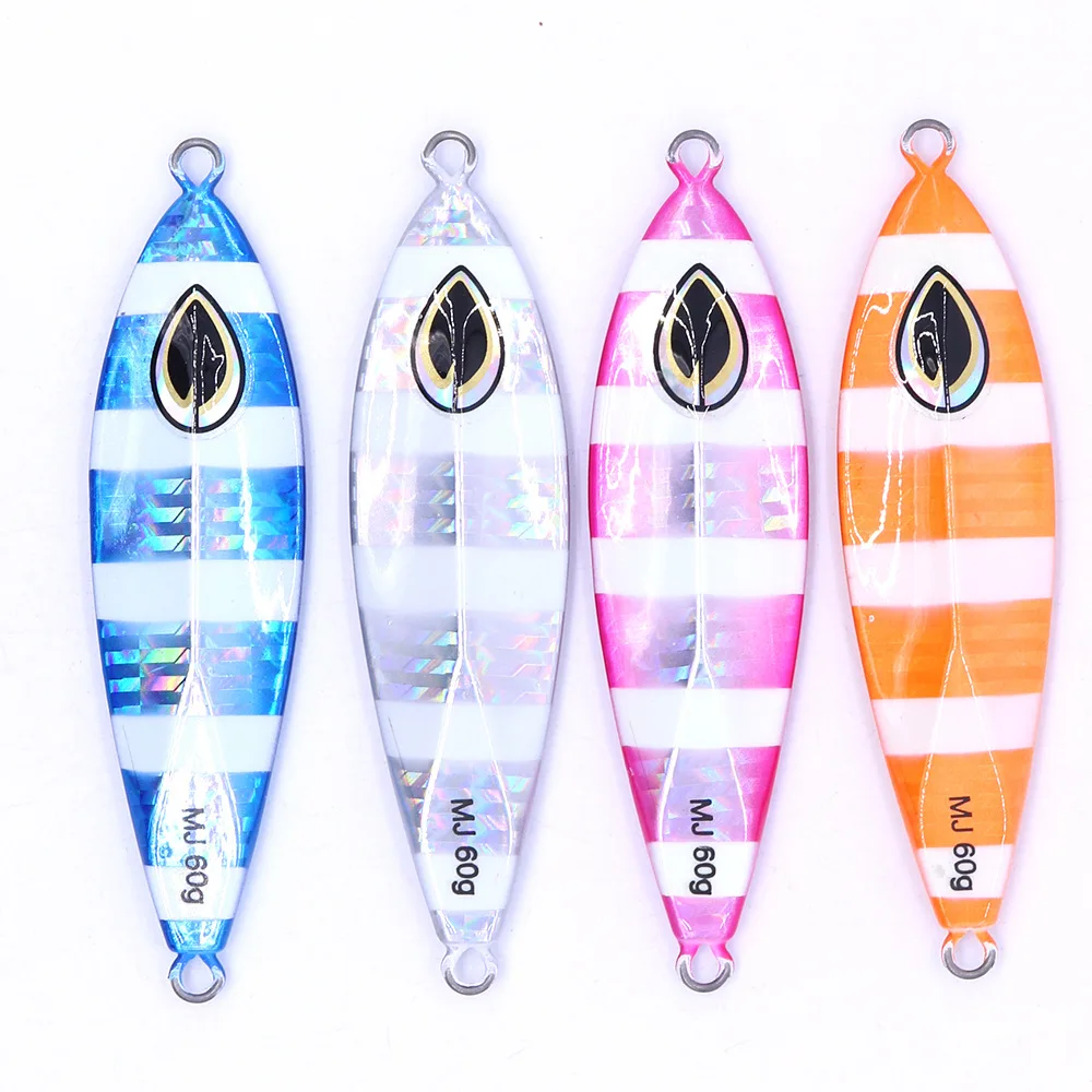 

Cast Metal Slow pitch jig Shore Casting Jigging Spoon Saltwater Fishing Lure Slow Bee Artificial Bait Glow, Various