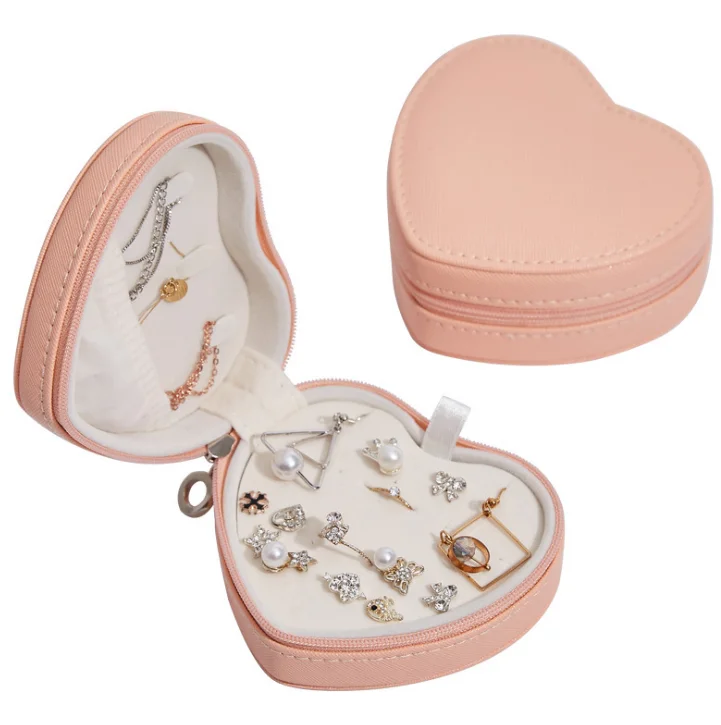 

Heart shape luxury box for jewelry bracelet travel organizer jewelry gift box customized