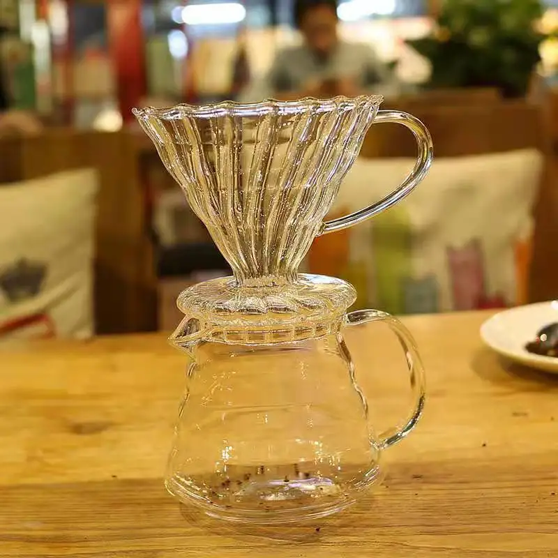 

Heat resistant glass limited hot coffee dripper style server kettle 600ml/800ml coffee pot teapot set