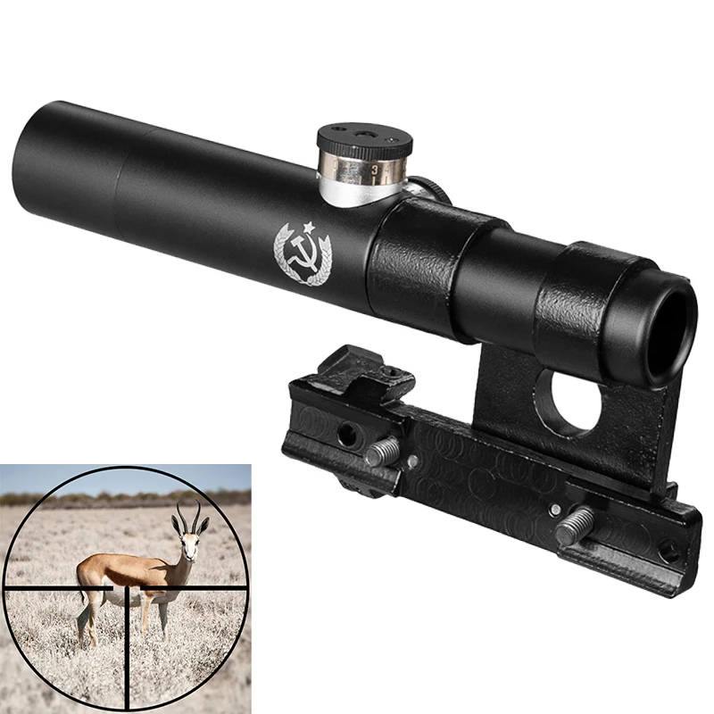 

Multlcoated Lenses 3.5x Shockproof Multi-coated Svt-40 Scope For Mosin Nagant Optics Hunting Rifle Scope Riser