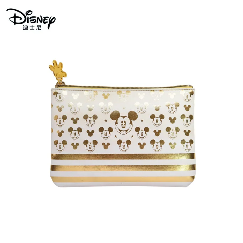 

Disney Genuine Golden Mickey Cosmetic Bags Female PU Waterproof Travel Storage Bag