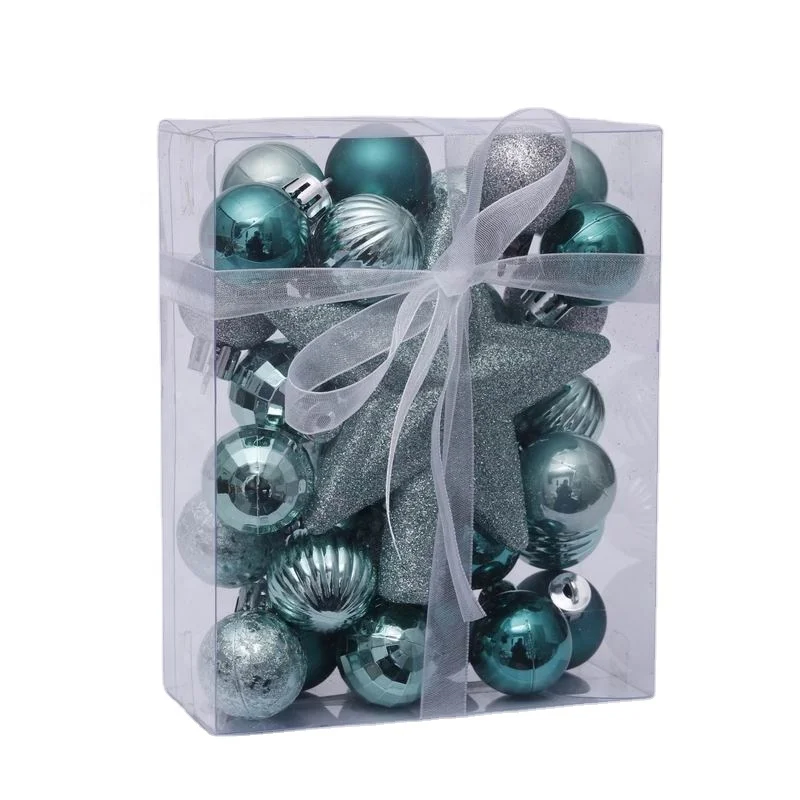 

Hot sale small Christmas ball sets Christmas tree ornaments plastic Christmas balls