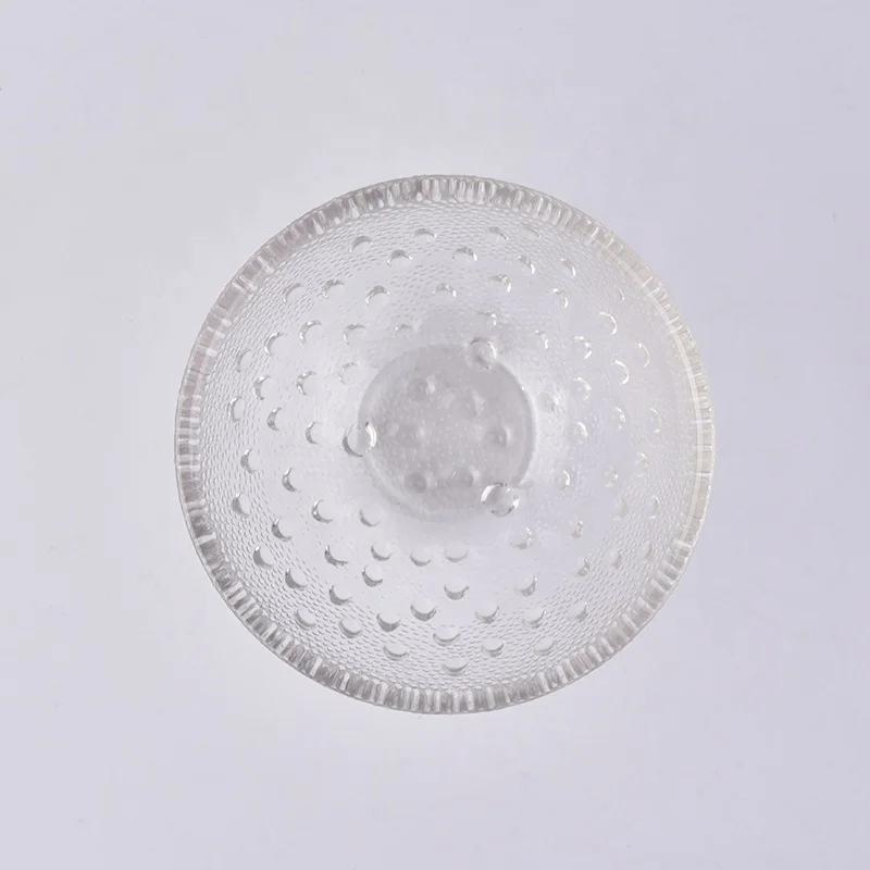 Wholesale round glass candle vessel for home decoration
