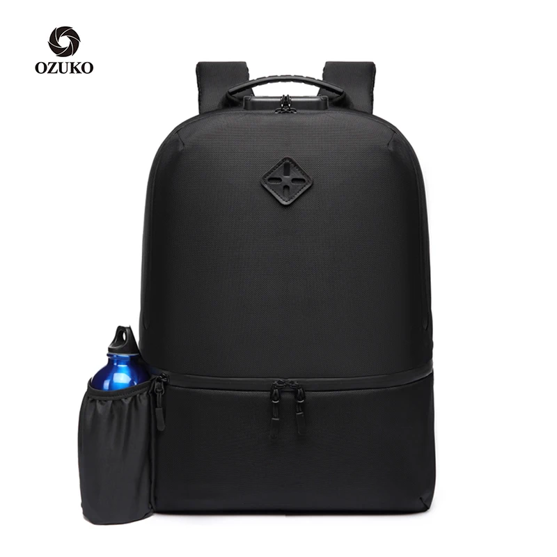 

Ozuko D9243 New Anti Theft Back Pack OEM Laptop Back Pack Usb Laptop Bags Waterproof Mens Backpack School Bags, Grey,black,blue,camo