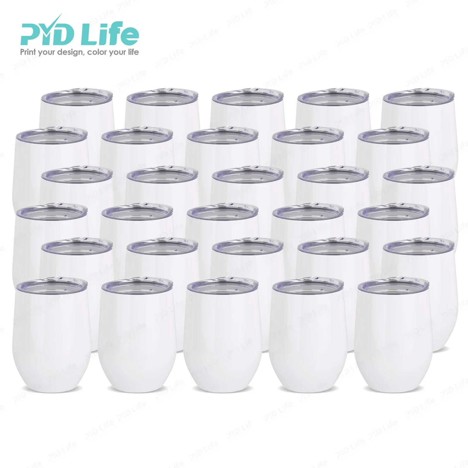 

PYD Life Wholesale USA Wholesale 12oz Egg Mug Cup OEM Stainless Steel Tumbler Vacuum Insulated Coffee Travel Mug