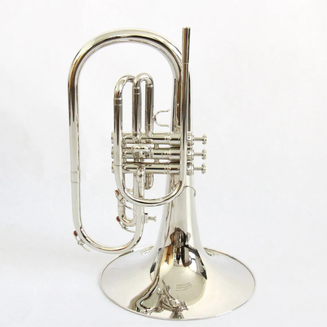 
Made in China Brass body Cupronickel valve nickel plated brass instruments marching mellophone 