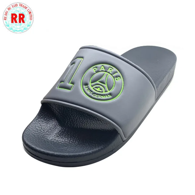 
Custom Made Flat Sandals Black Custom Slider Sandals With Logo Sandals Custom Summer men Slide Slipper 