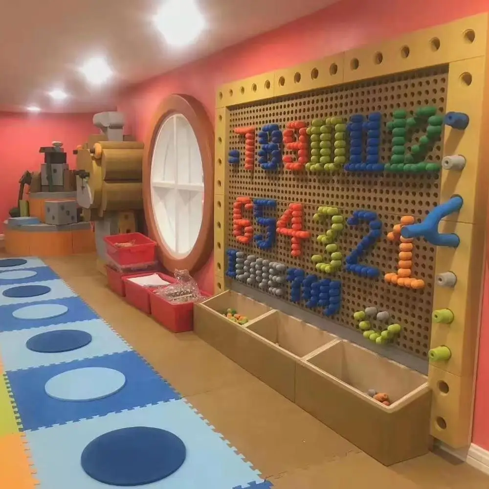 

wall game for toddler indoot playground, Colorful