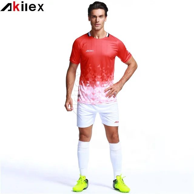 

free sample latest red white kids usa sublimation sports custom american soccer wear football jersey set new model designs